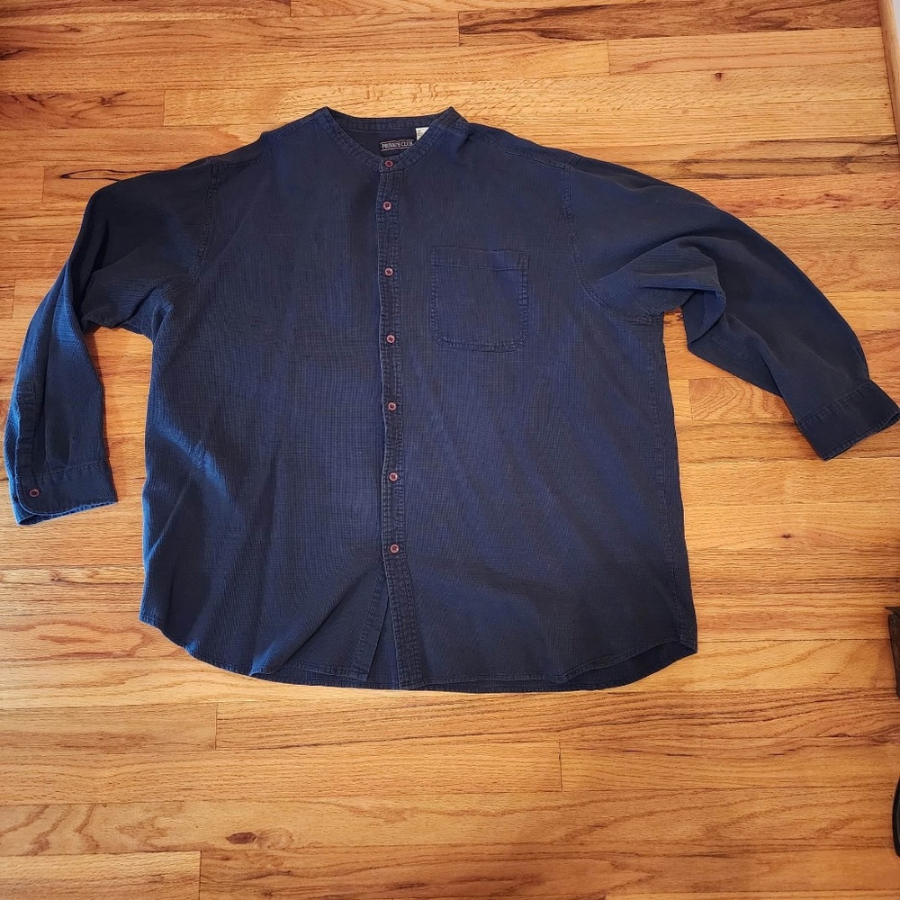 Private Club Long Sleeve Button Up Men's Shirt 3X